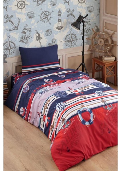 Denizci Baskılı Tek Kişilik Nevresim Takımı fiyatları