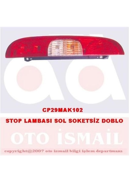 Cerkez MAK-102 - Stop Lambası Sol Doblo 2006 Duysuz