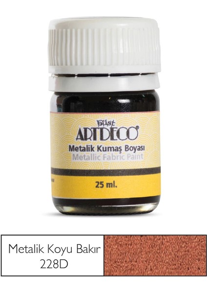 Metalik Kumaş Boyası 228D Koyu Bakır