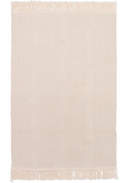 Sortso Küçük Halı Bej 55 x 85 cm Dikdörtgen Düz Dokuma