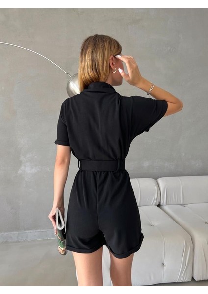 Skuba Krep Şort Tulum Siyah 582487 fırsatları