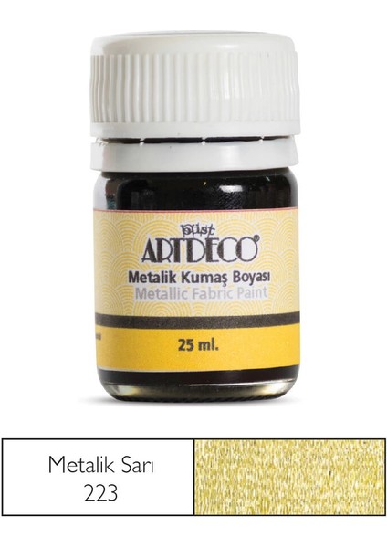 Metalik Kumaş Boyası 223 Sarı
