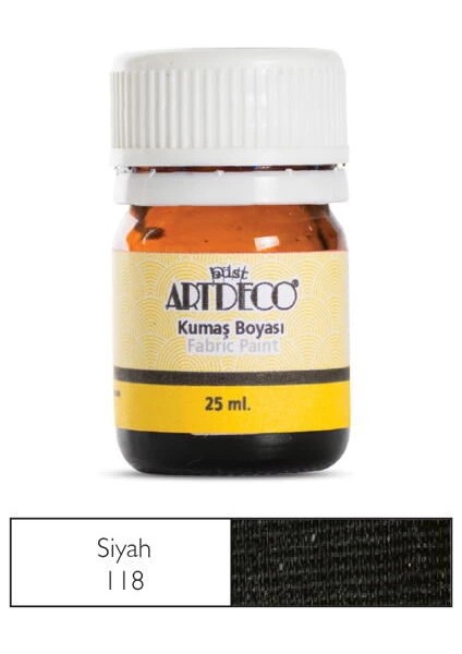 Kumaş Boyası 118 Siyah