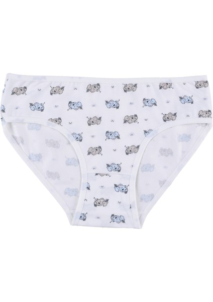 Kız Çocuk Pamuklu 10'lu Desenli Külot