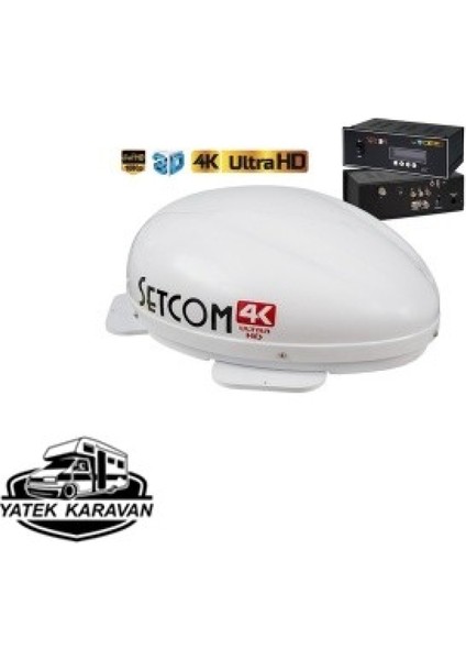 Setcom Mobil Karavan Uydu Anteni Tek Çıkış STC-224