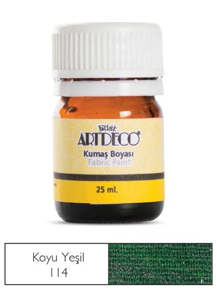 Kumaş Boyası 114 Koyu Yeşil