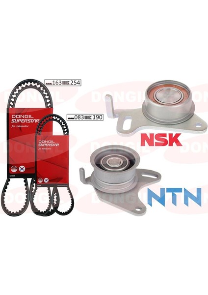 KIT163ZBS25-83RU19 - Eksantrik Gergi Kiti 83×190 / 163×254 EM.H100 2.5d 93-97 D4BA-D4BX-D4BF -L200-L300 2.5d-Td 86-97 4D56 8V