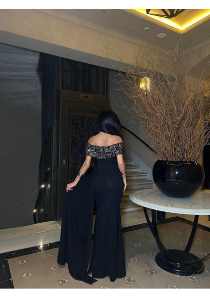 Scuba Krep Elbise Siyah 583194 modelleri