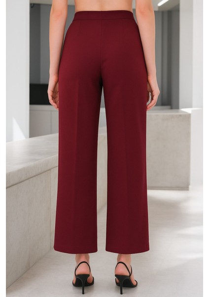 Yüksek Bel Düz Paça Kumaş Pantolon fırsatları