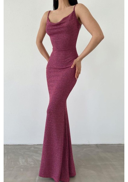 Askılı Sırt Kare Yaka Flower Kumaş Elbise Fuşya 582926 fiyatları