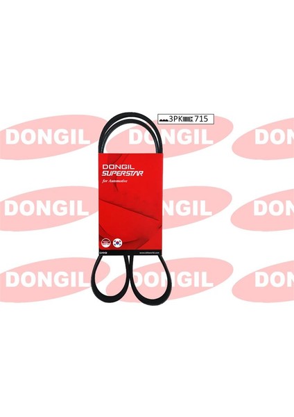 3PK715 - Kanallı Kayış R19-MEGANE-CLIO-EXP-PALIO