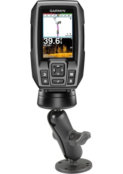 RAM-B-101-G4 Garmin Striker 4 Serisi Için Ram Mounts Çift Bilyalı Montaj Seti