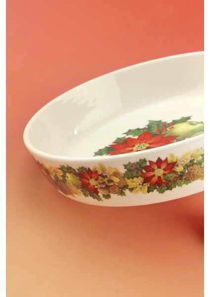 Meyve Çiçekleri Porselen Salata Kasesi modelleri