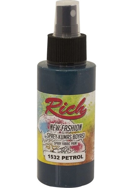 New Fashion Sprey Kumaş Boyası 100 Cc. 1532 Petrol