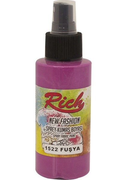 New Fashion Sprey Kumaş Boyası 100 Cc. 1522 Fuşya