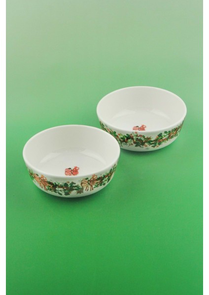 Ornaments Iki Adet Porselen Kase