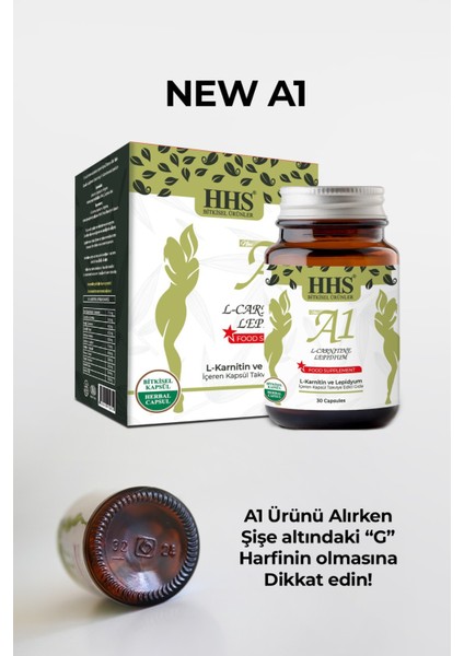 New A1 L Carnitine Lepidium Bitkisel Kapsül