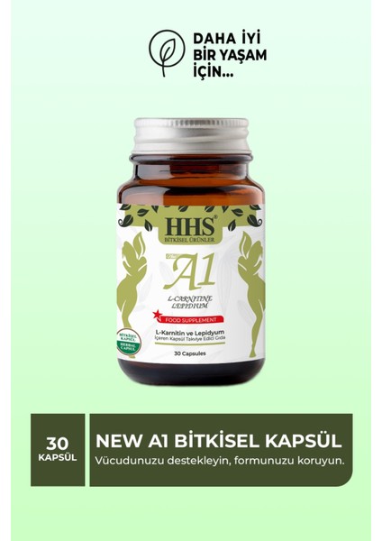 New A1 L Carnitine Lepidium Bitkisel Kapsül modelleri