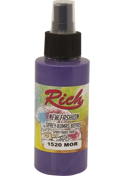 New Fashion Sprey Kumaş Boyası 100 Cc. 1520 Mor