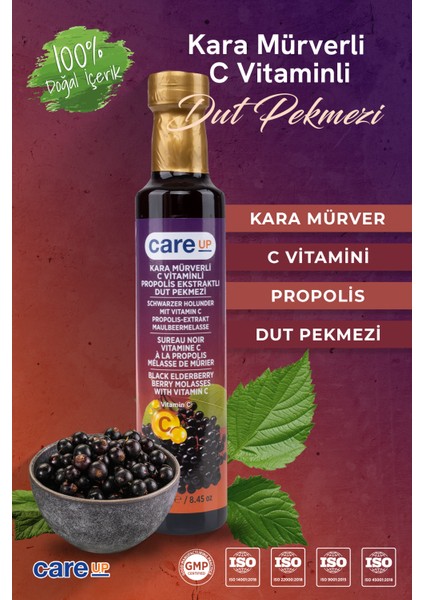 Kara Mürverli C Vitaminli Propolisli Dut Pekmezi 350G
