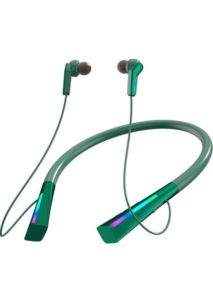 Bluetooth Kulaklıklar 5.3 Boyun Kulaklıkları Spor Kablosuz Su Geçirmez Gürültü Önleyici Kulaklık (Yurt Dışından)