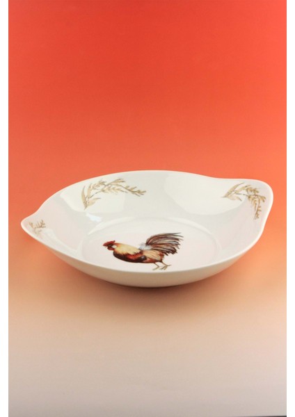 Horoz Porselen Fırın Kabı / Büyük Servis Tabağı