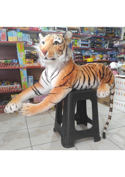 Berattoys Dev Kaplan 120 cm Peluş Kaplan Hediyelik Peluş Oyuncak