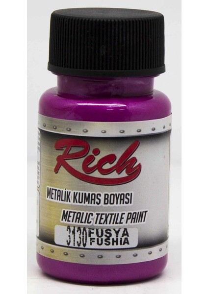 Metalik Kumaş Boyası 50 Cc. 3130 Fuşya