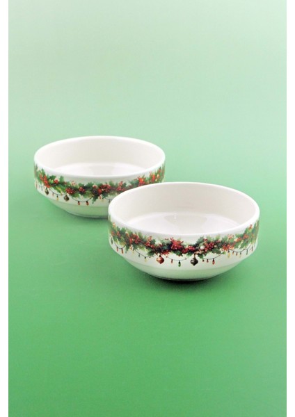 Christmas Eve Iki Adet Porselen Kase fiyatları