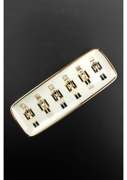 Kurşun Askerler Altın Yaldızlı 2 Parça Porselen Sunum Tabağı fiyatları