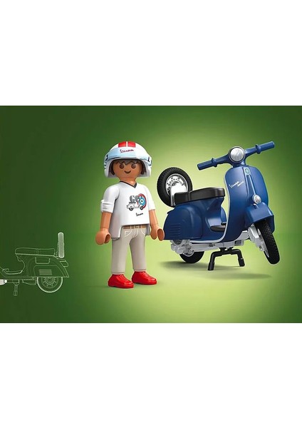 Playmobil 71622 -1969 Vespa 150 Sprint Veloce Mavi fiyatları