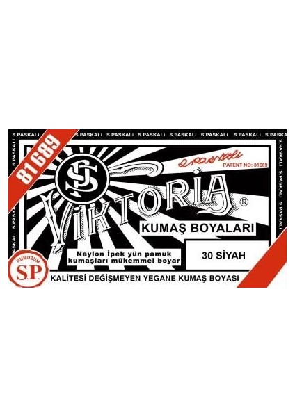 Toz Kumaş Boyası 30 Siyah
