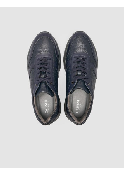 %100 Hakiki Deri Lacivert Bağcıklı Erkek Spor Ayakkabı fırsatları