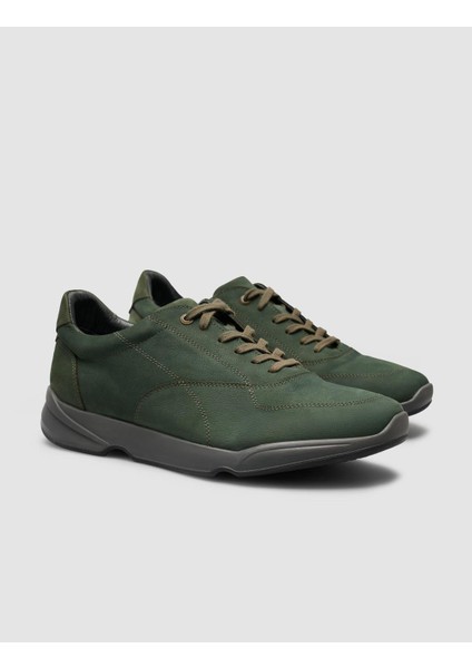 %100 Hakiki Deri Yeşil Süet Bağcıklı Erkek Spor Ayakkabı fiyatları
