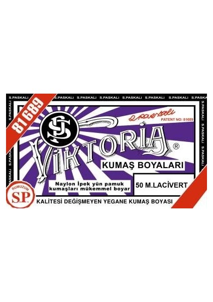 Toz Kumaş Boyası 50 M.lacivert