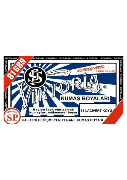 Toz Kumaş Boyası 51 Lacivert Koyu