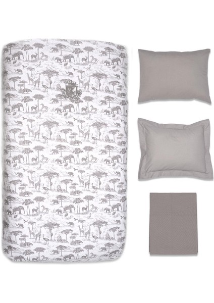 Nevresim Takımı (4 Parça) - Safari - Gri - 100 x 150 cm modelleri