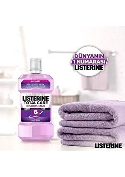 Total Care Alkolsüz Ağız Gargarası Dişleri Güçlendirir 500 ml Hafif Nane Aromalı