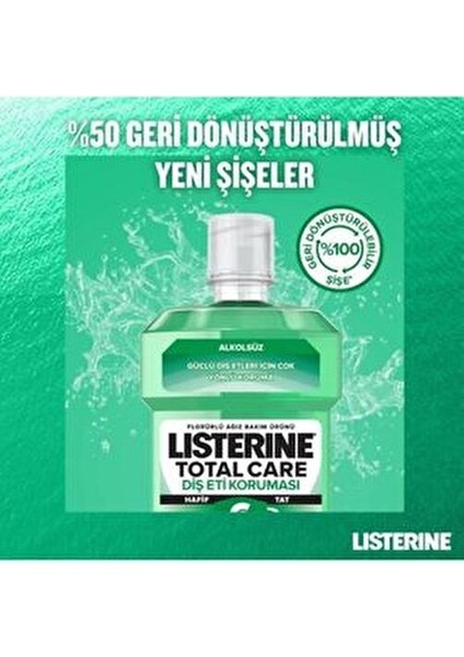 Diş ve Diş Eti Koruması Hafif Nane 500ML Ferahlatıcı Etki ve Ağız Sağlığı İçin