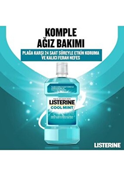 Cool Mint Ağız Bakım Suyu 250 ml x3 Plak ve Tartar Karşıtı Uzun Süreli Ferahlık