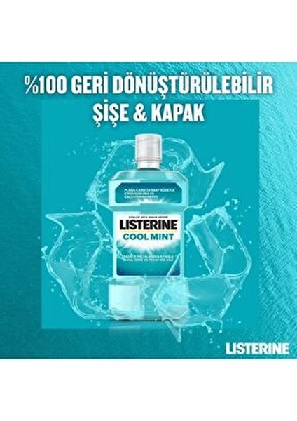 Cool Mint Ağız Bakım Suyu 250 ml x3 Plak ve Tartar Karşıtı Uzun Süreli Ferahlık