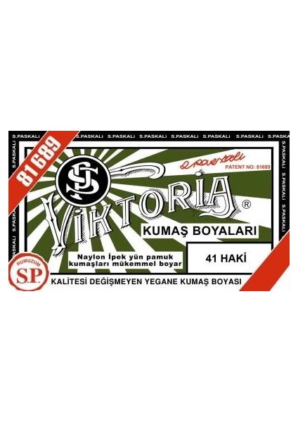 Toz Kumaş Boyası 41 Haki