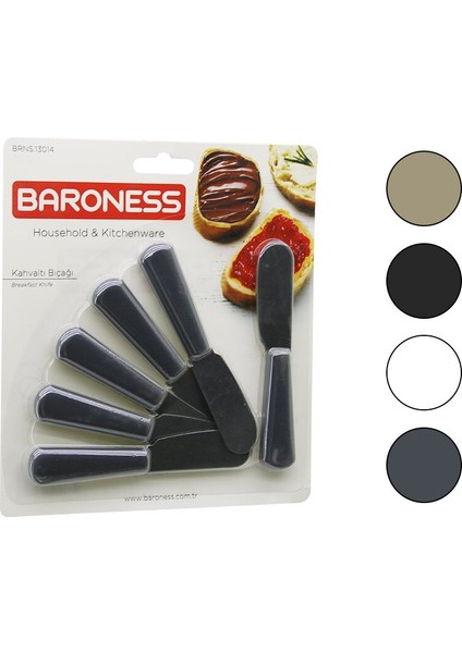 6pcs Kahvaltı ve Tereyağı Seti 11CM (5263)