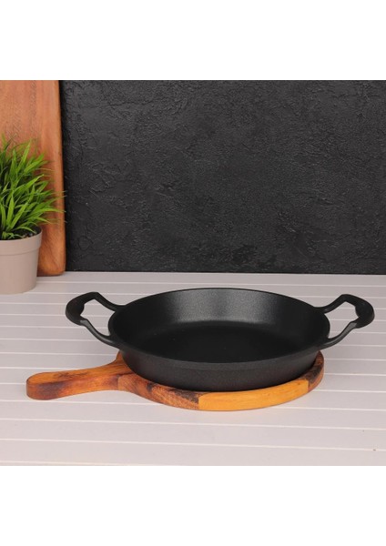 Diamond Ahşap Sunumluklu Sahan 20CM