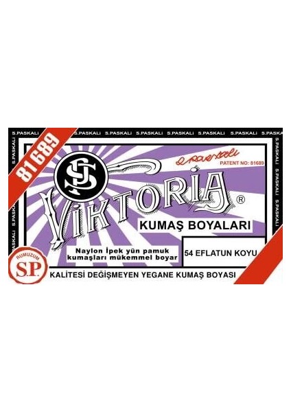 Toz Kumaş Boyası 54 Eflatun Koyu