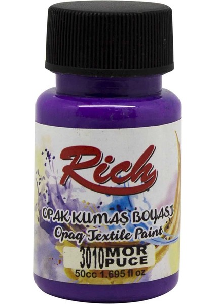 Opak Kumaş Boyası 50 Cc. 3010 Mor