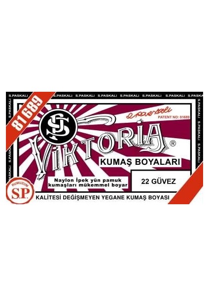 Toz Kumaş Boyası 22 Güvez