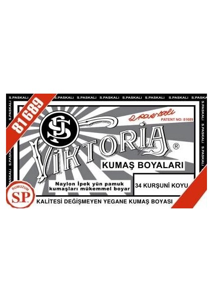 Toz Kumaş Boyası 34 Kurşuni Koyu