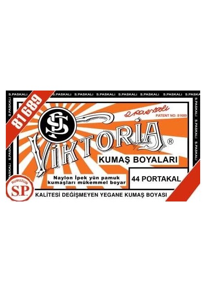 Toz Kumaş Boyası 44 Portakal