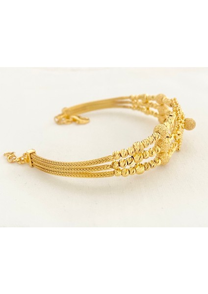 Dorika Toplu Papatya Telkari Altın Kelepçe